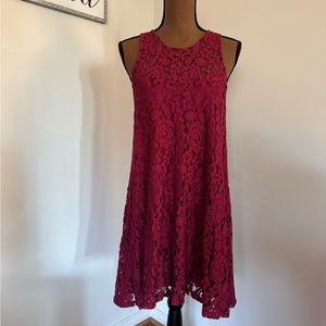 Shyanne Red Halter A-line Mini Dress